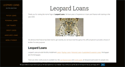 Desktop Screenshot of leopardloans.com