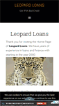 Mobile Screenshot of leopardloans.com