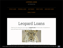 Tablet Screenshot of leopardloans.com